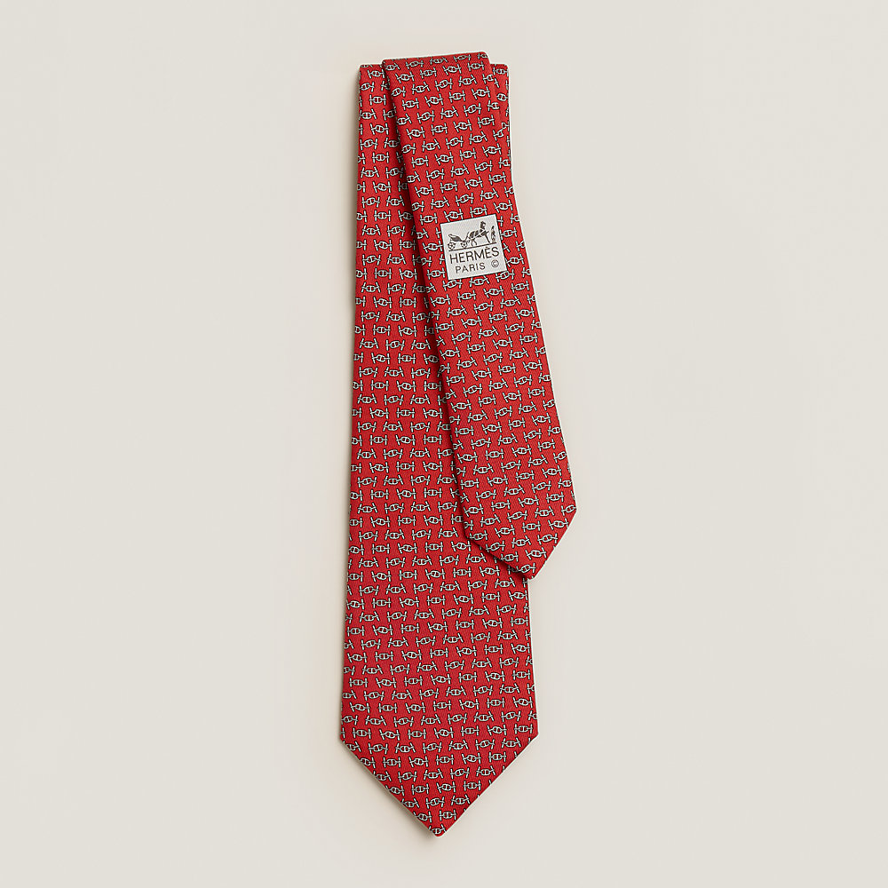 Maillons Rythmes tie - Red | Hermès USA